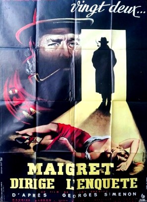 Maigret dirige l&#039;enqu&ecirc;te - French Movie Poster (thumbnail)