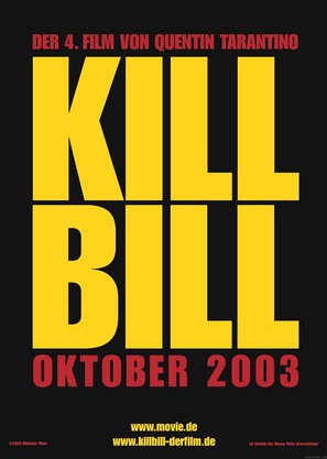 Kill Bill: Vol. 1 - German Movie Poster (thumbnail)