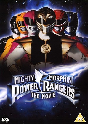 Mighty Morphin Power Rangers: The Movie - British DVD movie cover (thumbnail)