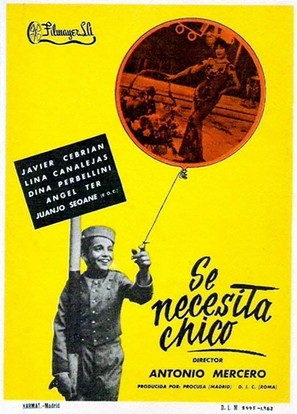 Se necesita chico - Spanish Movie Poster (thumbnail)