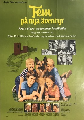 De 5 og spionerne - Swedish Movie Poster (thumbnail)