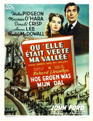 How Green Was My Valley - Belgian Movie Poster (thumbnail)