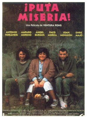 Puta mis&egrave;ria! - Spanish Movie Poster (thumbnail)