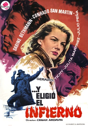 ...Y eligi&oacute; el infierno - Spanish Movie Poster (thumbnail)