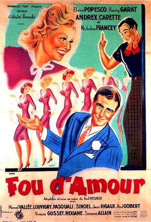 Fou d&#039;amour - French Movie Poster (thumbnail)