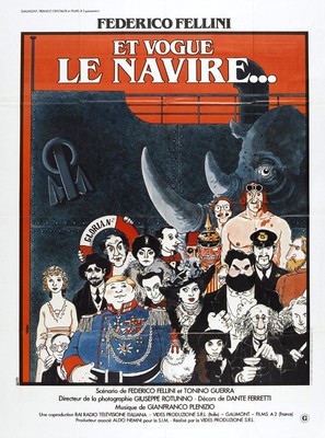 E la nave va - French Movie Poster (thumbnail)