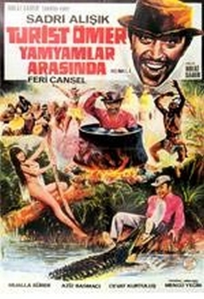 Turist &Ouml;mer yamyamlar arasinda - Turkish Movie Poster (thumbnail)