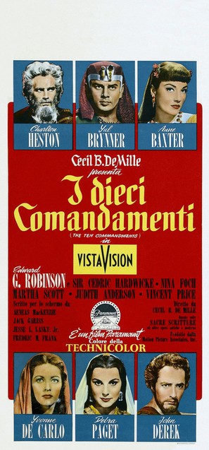 The Ten Commandments - Italian Theatrical movie poster (thumbnail)