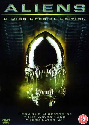 Aliens - British DVD movie cover (thumbnail)