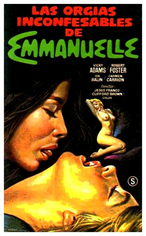 Las org&iacute;as inconfesables de Emmanuelle - Spanish VHS movie cover (thumbnail)