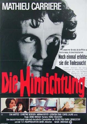 Die Hinrichtung - German Movie Poster (thumbnail)