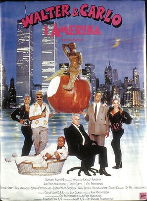 Walter &amp; Carlo i Amerika - Danish Movie Poster (thumbnail)