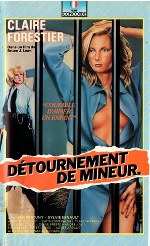 D&eacute;tournement de mineur - French VHS movie cover (thumbnail)