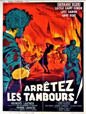 Arr&ecirc;tez les tambours - French Movie Poster (thumbnail)