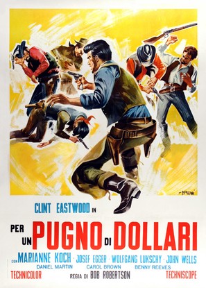 Per un pugno di dollari - Italian Movie Poster (thumbnail)