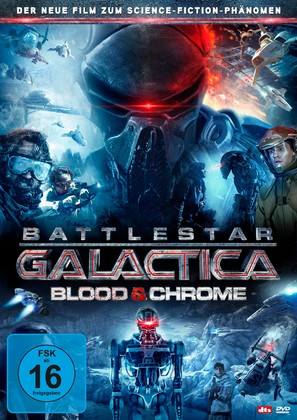Battlestar Galactica: Blood &amp; Chrome - German DVD movie cover (thumbnail)