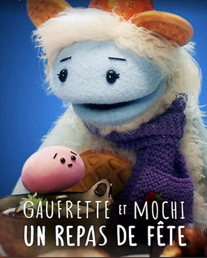 Waffles + Mochi&#039;s Holiday Feast - French Movie Poster (thumbnail)