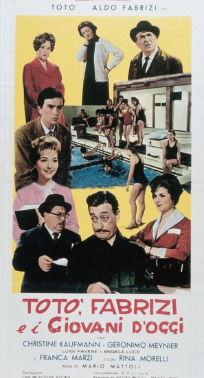 Tot&ograve;, Fabrizi e i giovani d&#039;oggi - Italian Movie Poster (thumbnail)