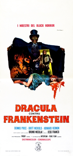 Dr&aacute;cula contra Frankenstein - Italian Movie Poster (thumbnail)