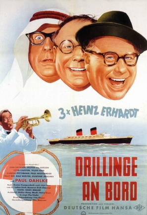 Drillinge an Bord - German Movie Poster (thumbnail)
