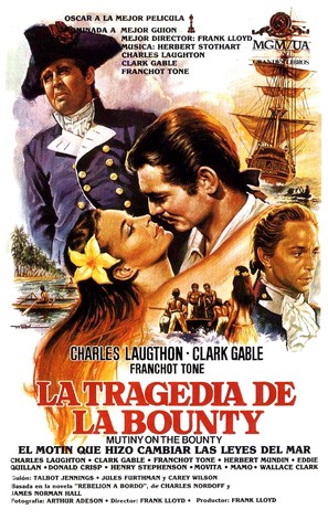 Mutiny on the Bounty - Spanish Movie Poster (thumbnail)