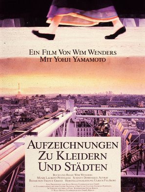 Aufzeichnungen zu Kleidern und St&auml;dten - German Movie Poster (thumbnail)