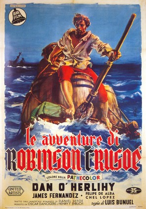 Robinson Crusoe - Italian Movie Poster (thumbnail)