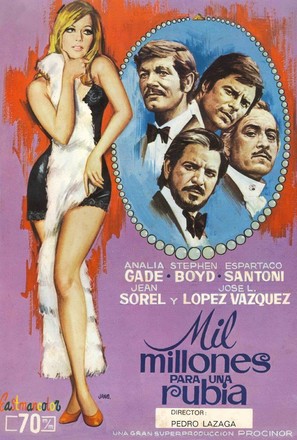 Mil millones para una rubia - Spanish Movie Poster (thumbnail)
