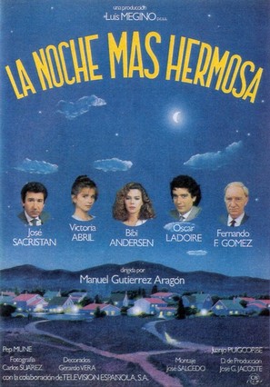 La noche m&aacute;s hermosa - Spanish Movie Poster (thumbnail)