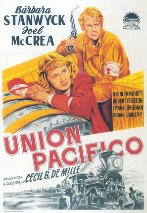 Union Pacific - Spanish Movie Poster (thumbnail)