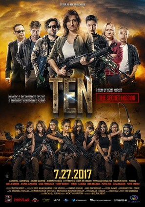 Ten: The Secret Mission - Indonesian Movie Poster (thumbnail)
