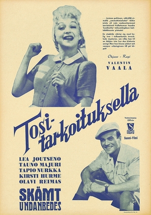 Tositarkoituksella - Finnish Movie Poster (thumbnail)