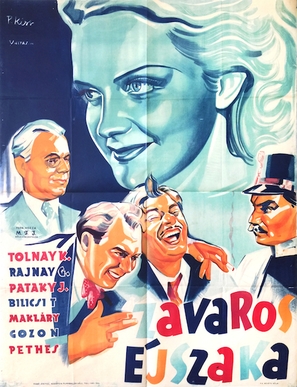 Zavaros &eacute;jszaka - Hungarian Movie Poster (thumbnail)