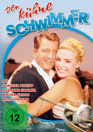 Der k&uuml;hne Schwimmer - German Movie Cover (thumbnail)