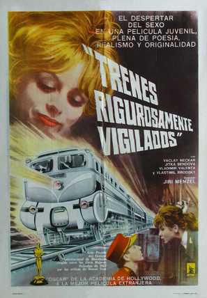 Ostre sledovan&eacute; vlaky - Argentinian Movie Poster (thumbnail)
