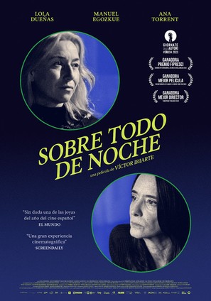 Sobre todo de noche - Spanish Movie Poster (thumbnail)