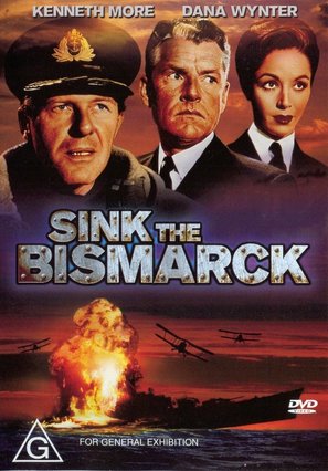 Sink the Bismarck! - Australian DVD movie cover (thumbnail)