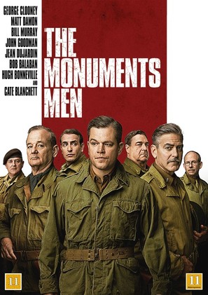 The Monuments Men - Danish DVD movie cover (thumbnail)