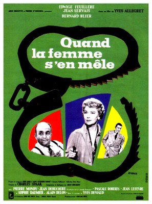 Quand la femme s&#039;en m&ecirc;le - French Movie Poster (thumbnail)