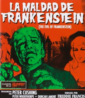 The Evil of Frankenstein - Spanish Blu-Ray movie cover (thumbnail)