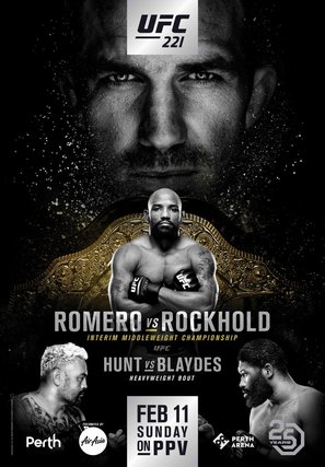 UFC 221: Romero vs. Rockhold - Australian Movie Poster (thumbnail)