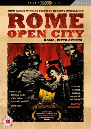 Roma, citt&agrave; aperta - British DVD movie cover (thumbnail)