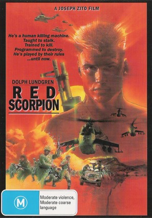 Red Scorpion - Australian DVD movie cover (thumbnail)