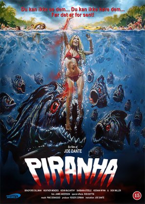 Piranha - Danish Movie Cover (thumbnail)