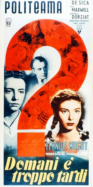 Domani &egrave; troppo tardi - Italian Movie Poster (thumbnail)