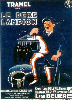 Le p&egrave;re Lampion - French Movie Poster (thumbnail)