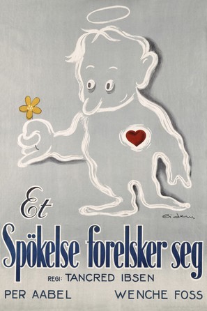 Et sp&oslash;kelse forelsker seg - Norwegian Movie Poster (thumbnail)