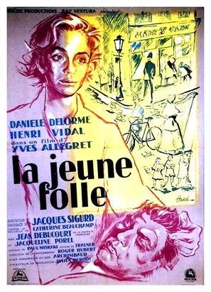 La jeune folle - French Movie Poster (thumbnail)