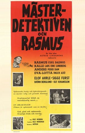 M&auml;sterdetektiven och Rasmus - Swedish Movie Poster (thumbnail)