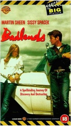 Badlands - British VHS movie cover (thumbnail)